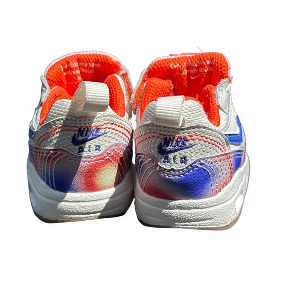Nike Air Max 1‎ SE EasyOn Toddler Shoes US 2C Multi Round Toe Lace Up FN7288-100 - Picture 3 of 9